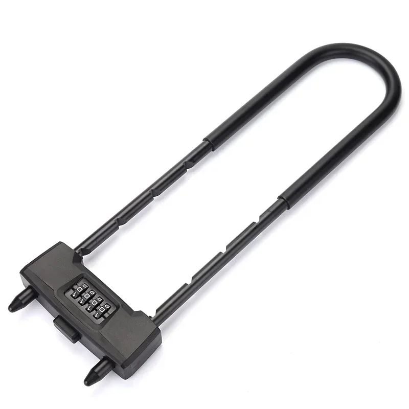 

Home Anti-theft Long Beam Glass Door Password Padlock with Adjustable Length U-shaped and Long Door Lock