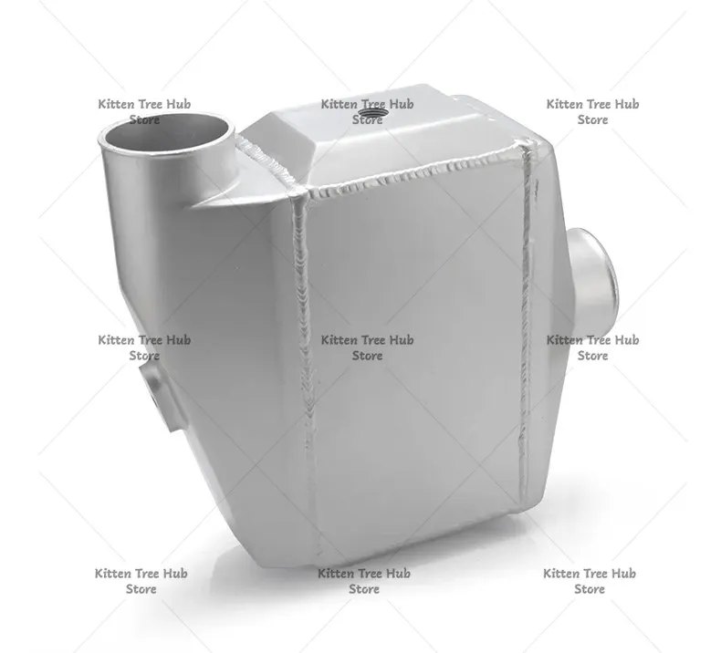 Modified General Purpose Racing Ship Water-cooled Intercooler 1/2NPT Connector 76MM Fast Interface Aluminum Radiator