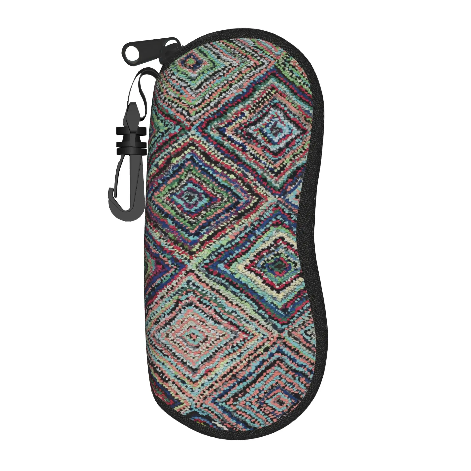 Retro Bohemian Woven Pattern  Glasses Case Male Female  Sunglasses Case Fashion Eyewear Storage Outdoor Eyeglass Cases Cover