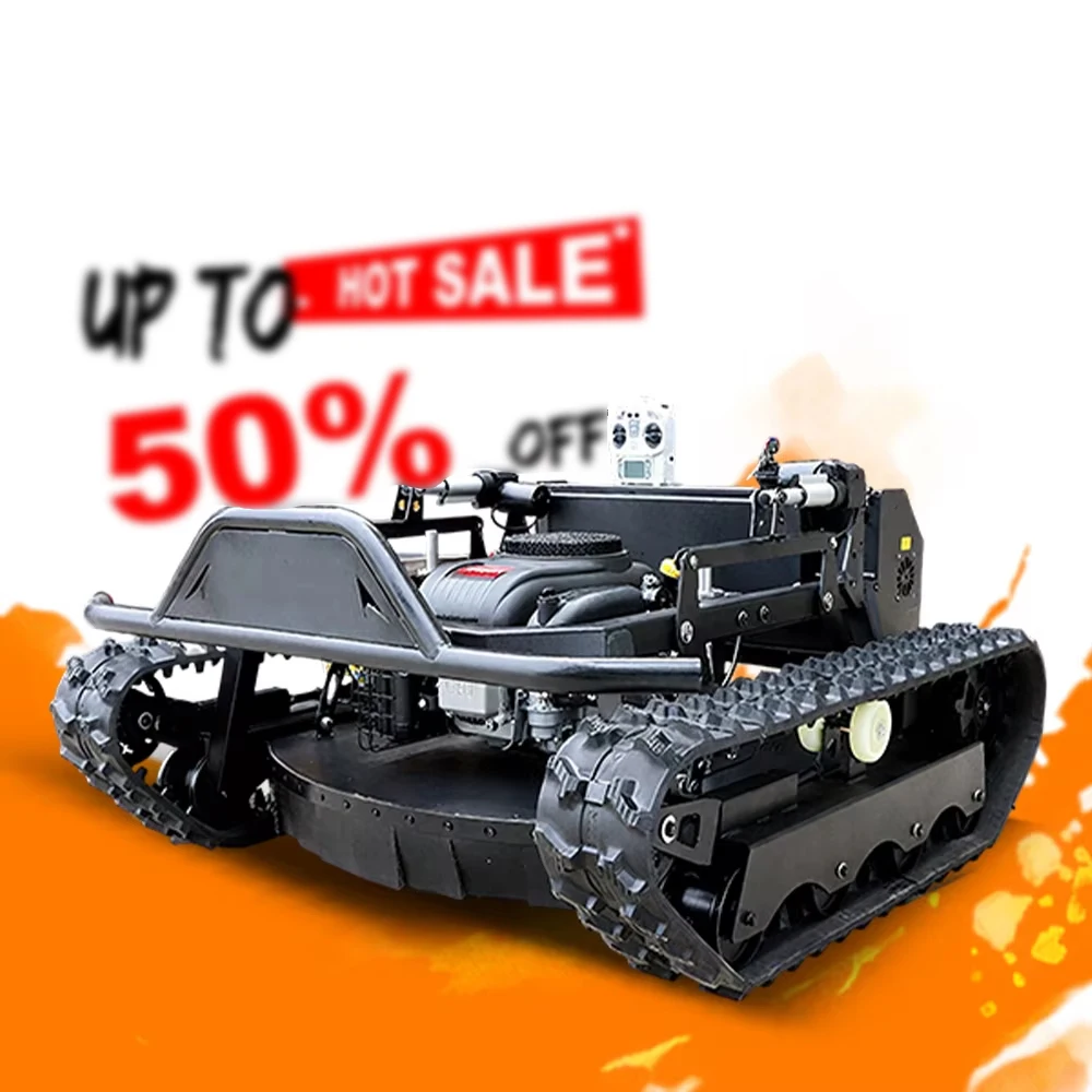 Free Shipping CE EPA Approved Rc Lawn Mower Powerful Engine Crawler Lawn Mower for Grass Cutting