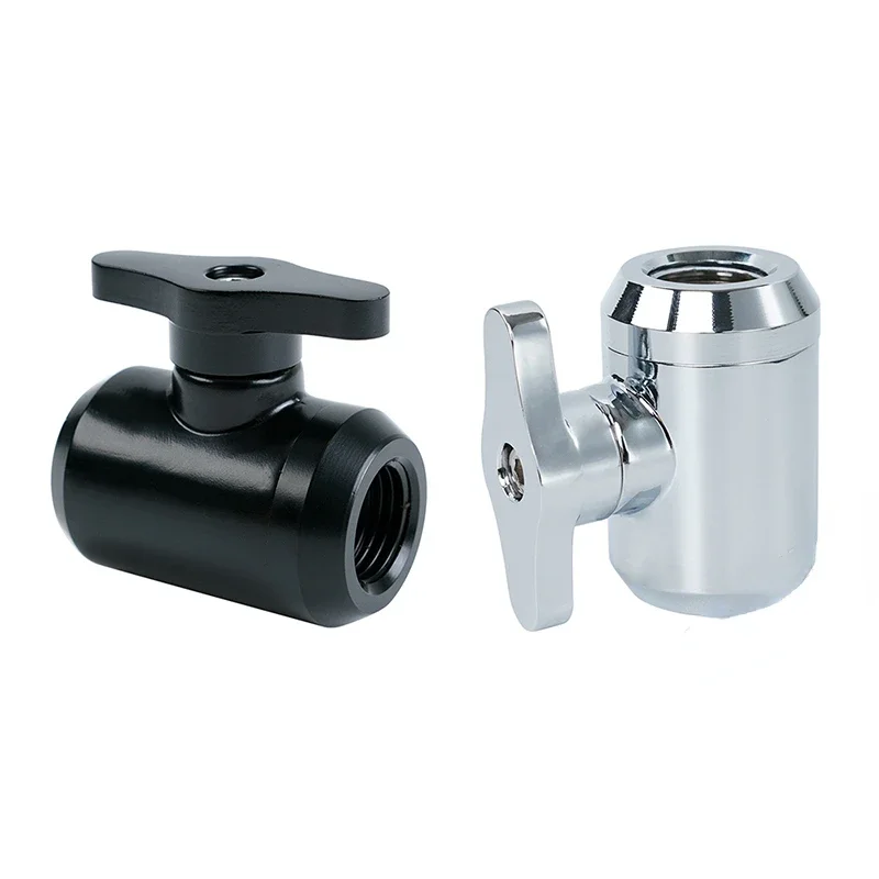 

G1/4 black/silver, double inner teeth water stop ball valve, water stop valve, water drain valve