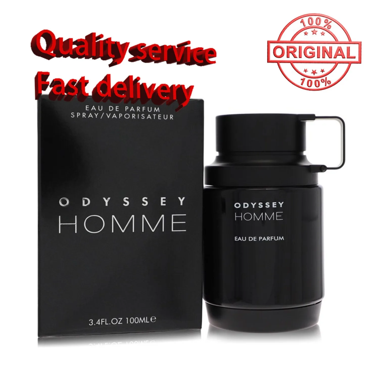

100ml Original Arab Perfumes Odyssey Homme EDP Body Spray High Quality Arabian Men's Cologne Lasting Amber Wood Fragrance Gifts