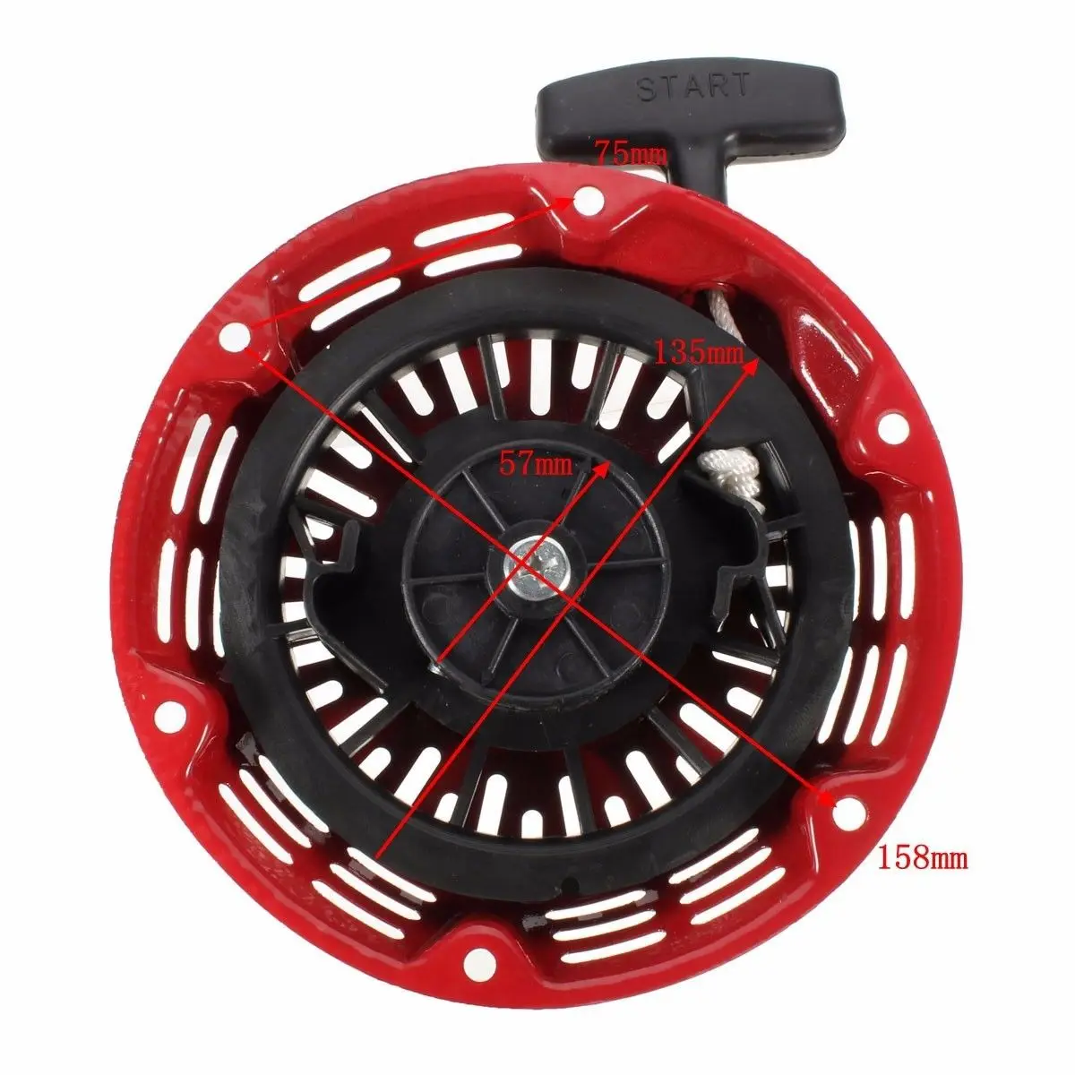 Engine recoil starter kit designed for GX120 and For GX200 5.5For engines matches factory dimensions for secure installation