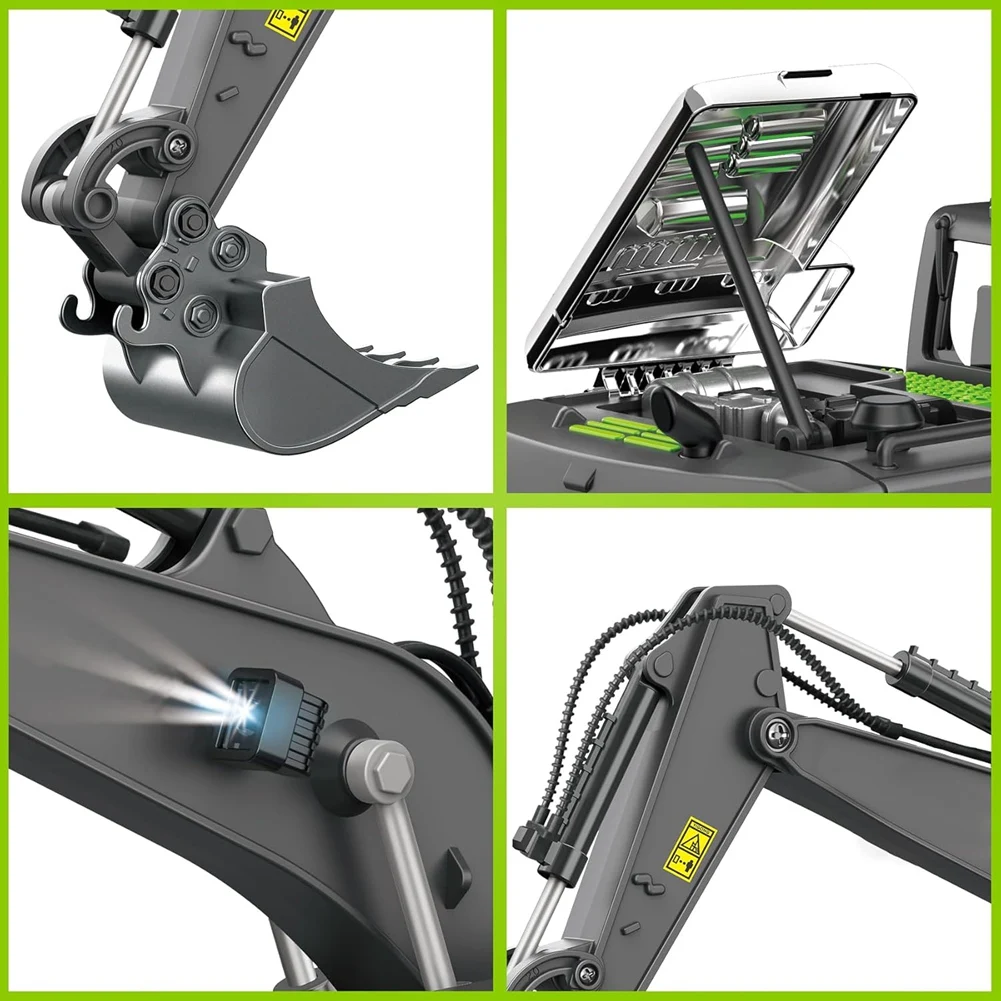 

A30F-экскаватор с дистанционным управлением для мальчиков, легкосплавный автомобиль с дистанционным управлением, лучшие подарки на день рождения для детей 6, 7, 8, 9, 10, 11 лет