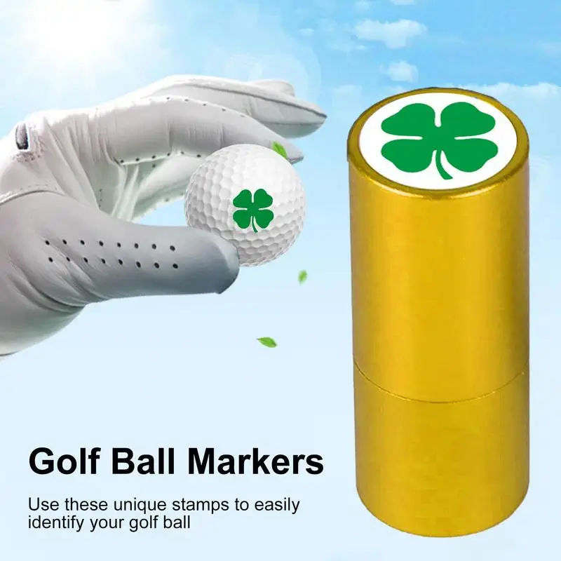 Golf Ball Stamper With Refillable Ink Stamp Marker ImpressionSeal Quick-dry Multicolors Golf Adis Accessory Symbol Golfer Gifts