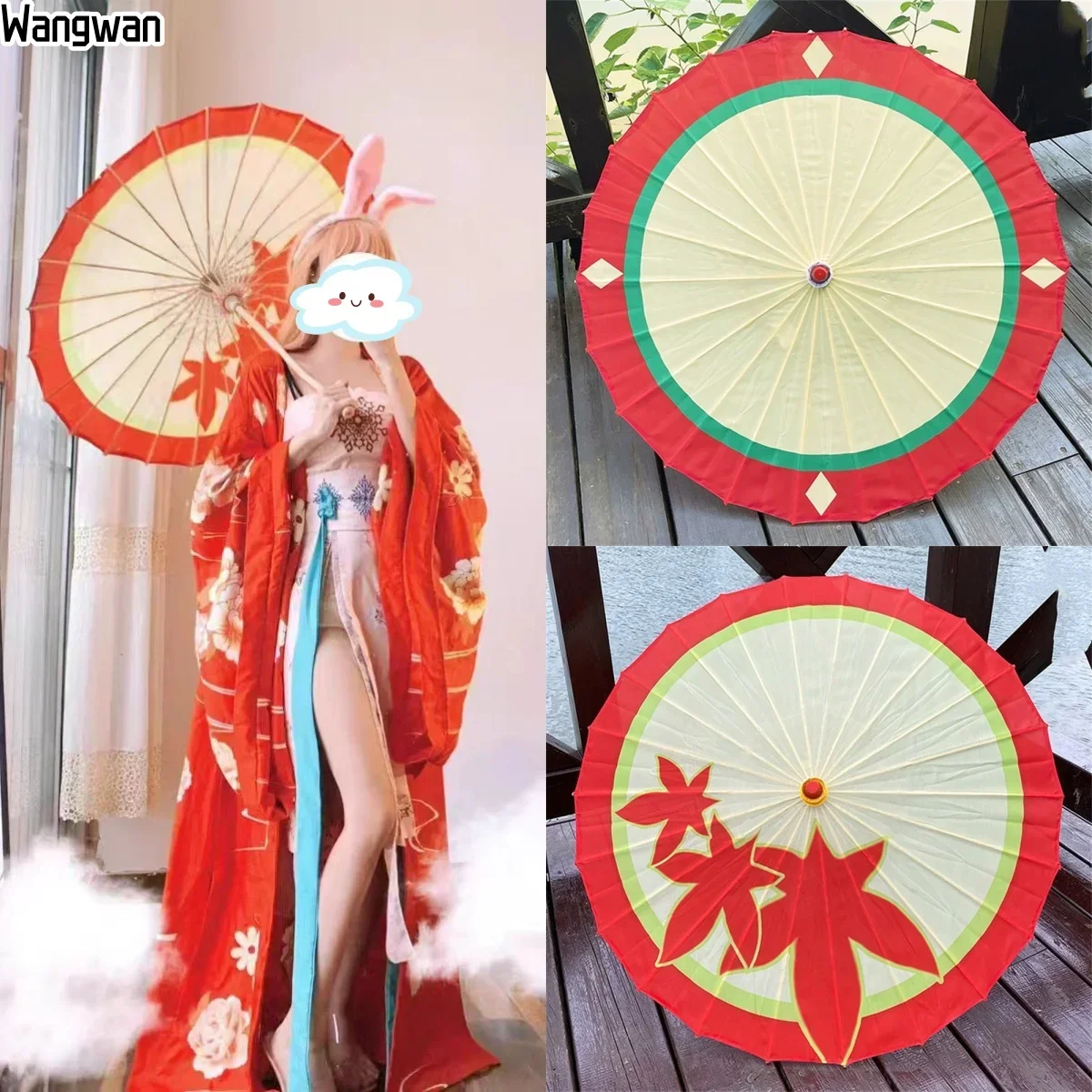 

Chinese Style Oil Paper Umbrella for Women Hanfu Qipao Show Anime Classic Dance Photo UV Parasol Decoration Craft Cosplay 82cm