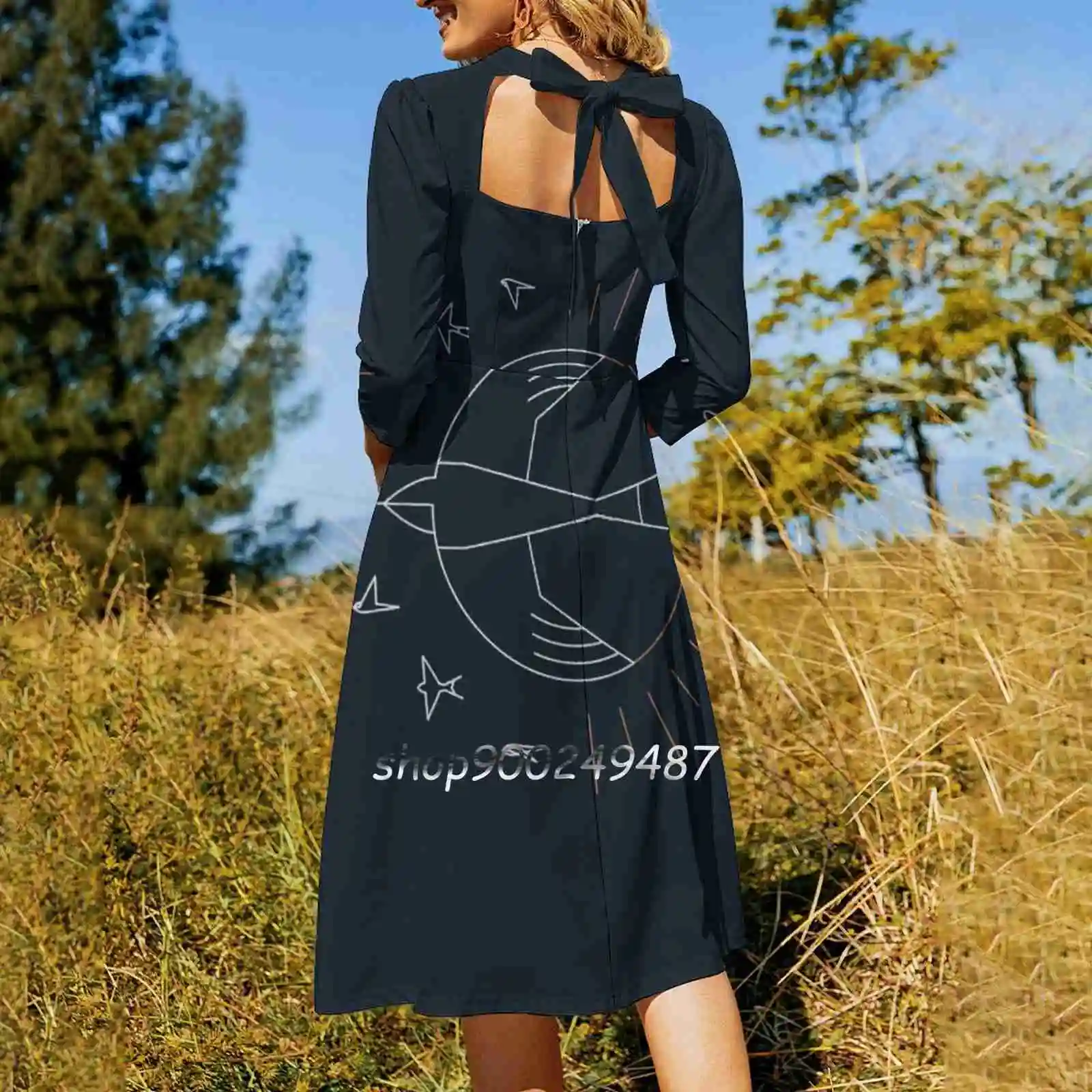 Swallow The Sun Sweetheart Knot Flared Dress Fashion Design Large Size Loose Dress The Paper Crane Rick Crane Thepapercrane