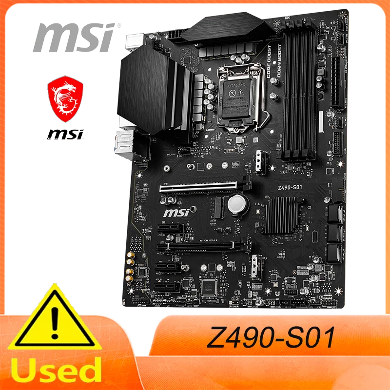 

MSI Z490-S01 Материнская плата 128 ГБ M.2 HDMI LGA 1200 DDR4 ATX Z490 Материнская плата
