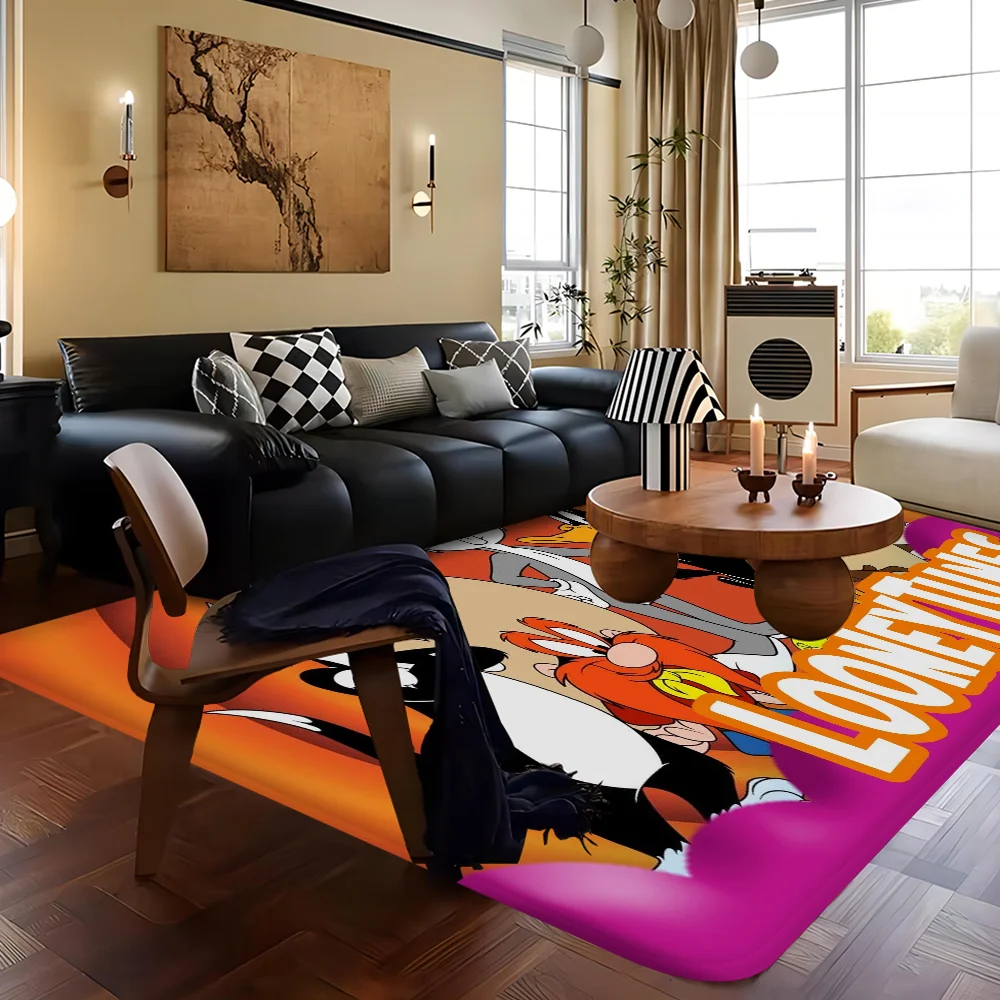 

L-Looney-Tunes Bathroom Mat Anti-slip Absorb Water Long Strip Cushion Bedroon Mat Welcome Doormat