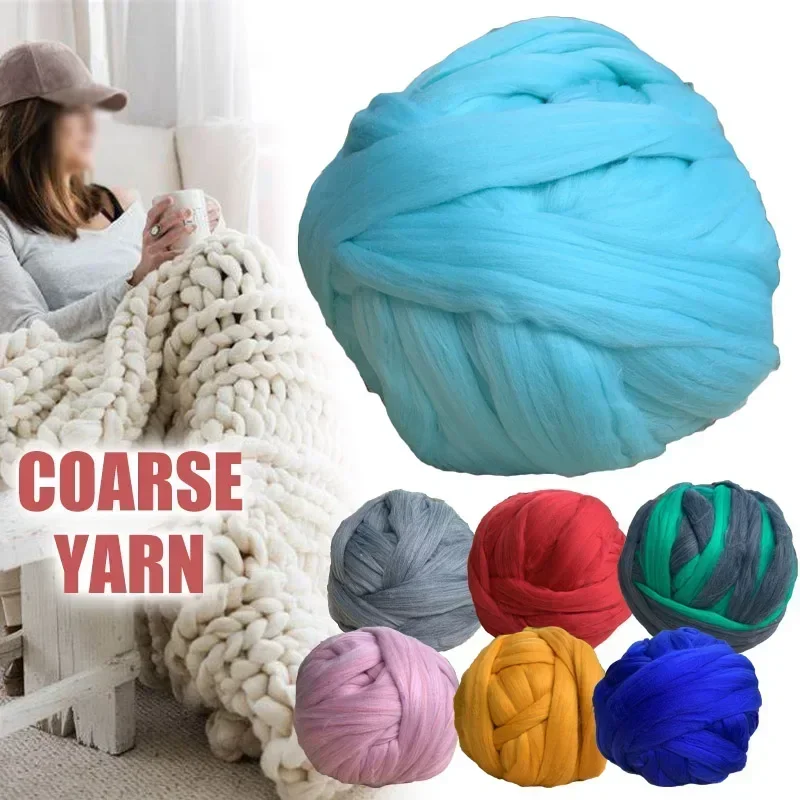 ألياف ميرينو فائقة النعومة للغزل والتلبيد، قمة ممشطة ناعمة متجولة بألوان مذهلة يمكنك صنعها بنفسك لبطانية حياكة الذراع