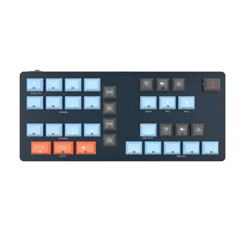 Broadcast switcher 4k broadcast-level multi-camera channel high-resolution video live recording and broadcasting guide