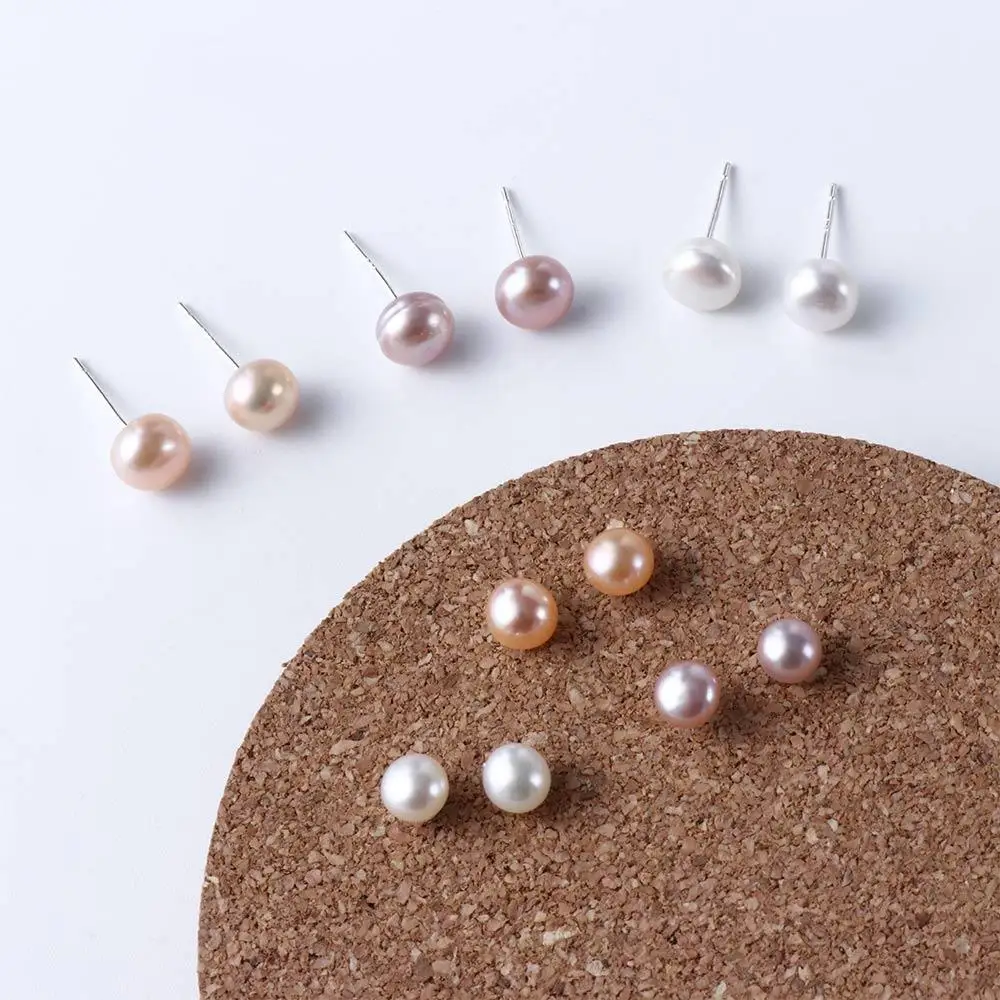 

Daily Sweet Temperament Lady Simple Party Fashion Design Korean Earrings Pearl Stud Earrings Women Jewelry