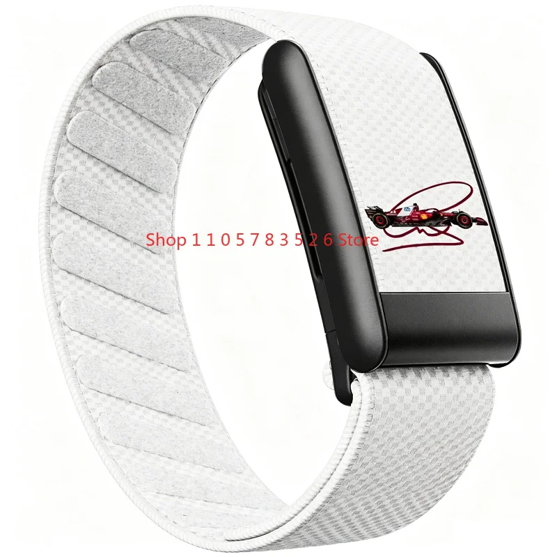 2026 Geeignet für WHOOP5.0/MG Nylon-Druckarmband mit schwarzem U-förmigem Rahmen, silbernem U-förmigem Rahmen und goldenem U-förmigem Rahmen. – Detail 2