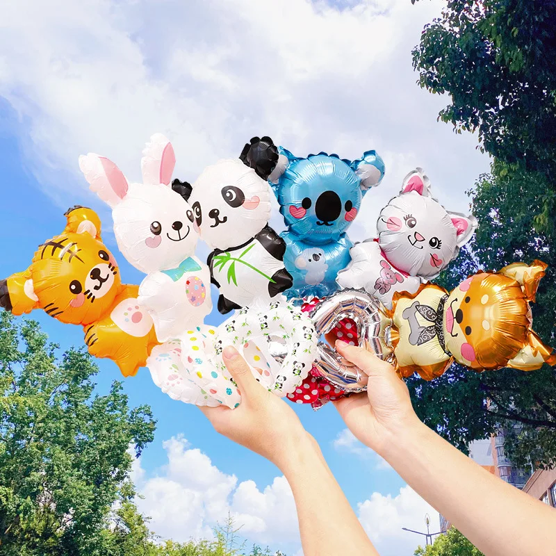 5pcs Random Animal Wrist Balloon Children\'s Day Birthday School Shopping Mall Decoration Balloon Small Gift