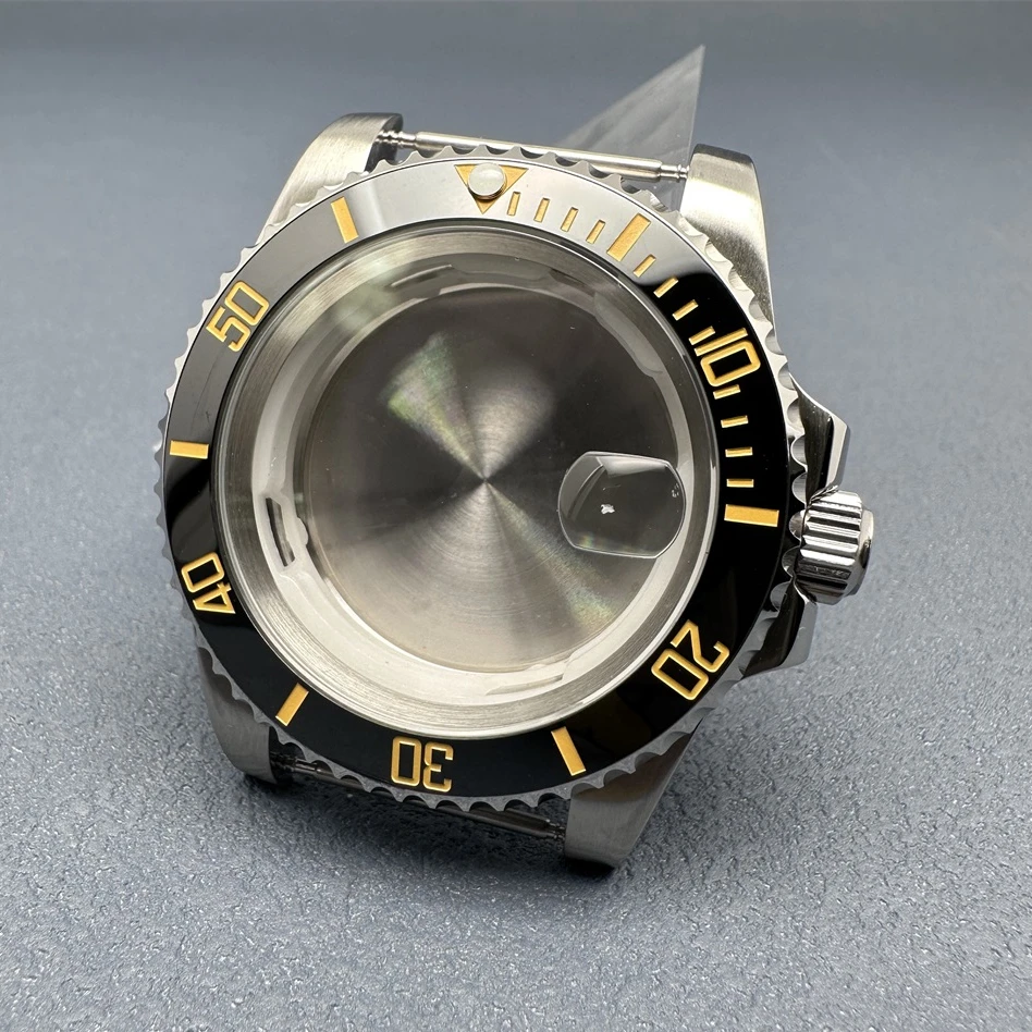 メンズステンレススチール時計ケース,メカニカル時計アクセサリーセット,動き40mm, 8200, 8215, 2813, 3804