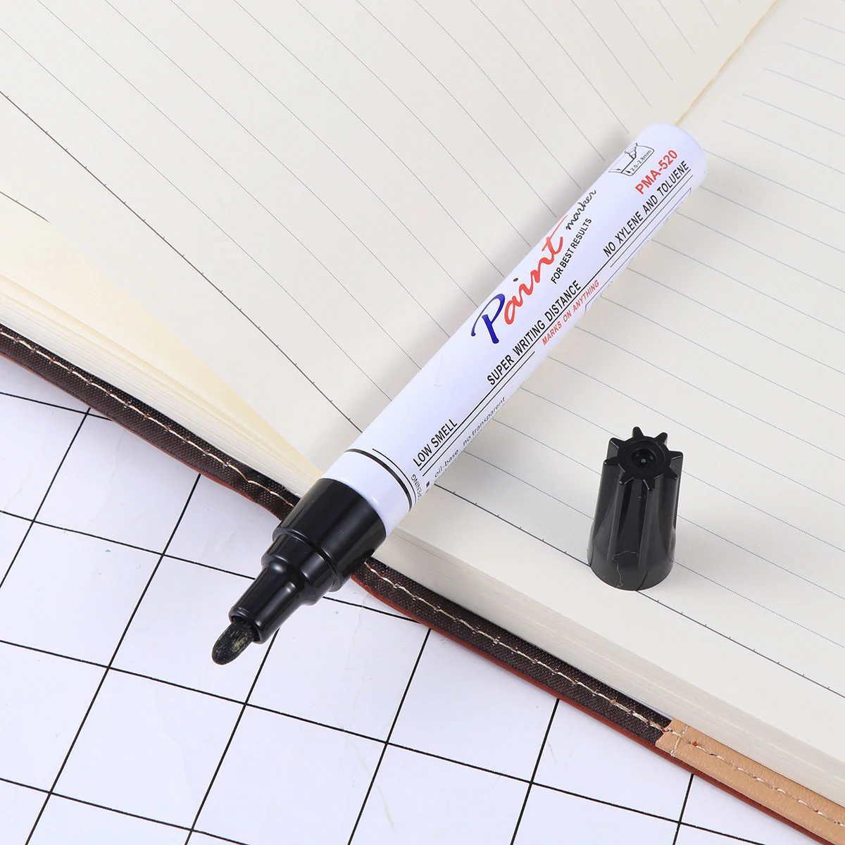 

6 PCS Fill Paint Pen Automotive Touch up Car Scratch Remover Black Exterior Accessories Pens for Scratches Oily Repair