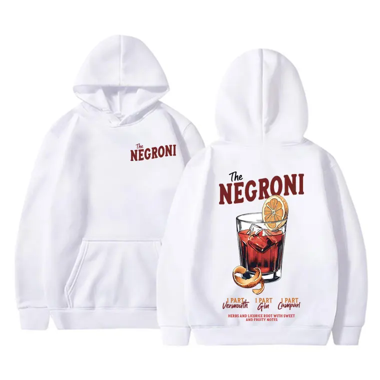 

Aesthetic The Negroni Double Sided Printed Hoodie Male Fashion Casual Sweatshirt Men Women's Vintage Oversized Pullover Hoodies