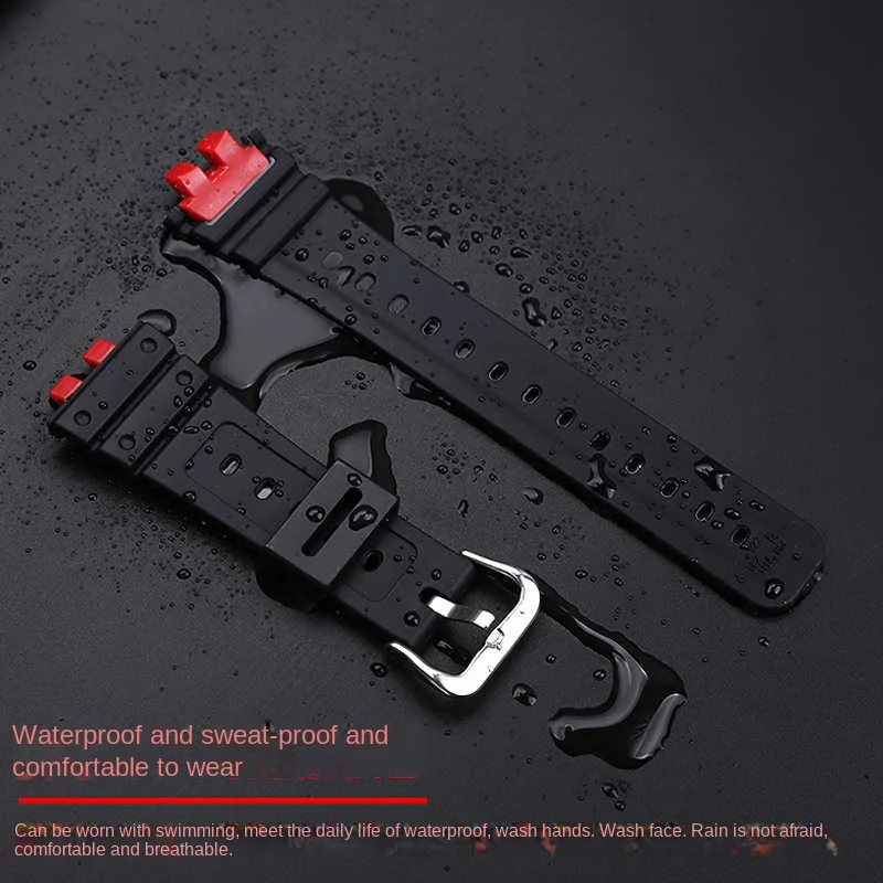 Resin silicone watch band For Casio GMW-B5000 Gmw b5000 GM-B2100 strap Sports Waterproof Black Rubber Bracelet Watch Accessories