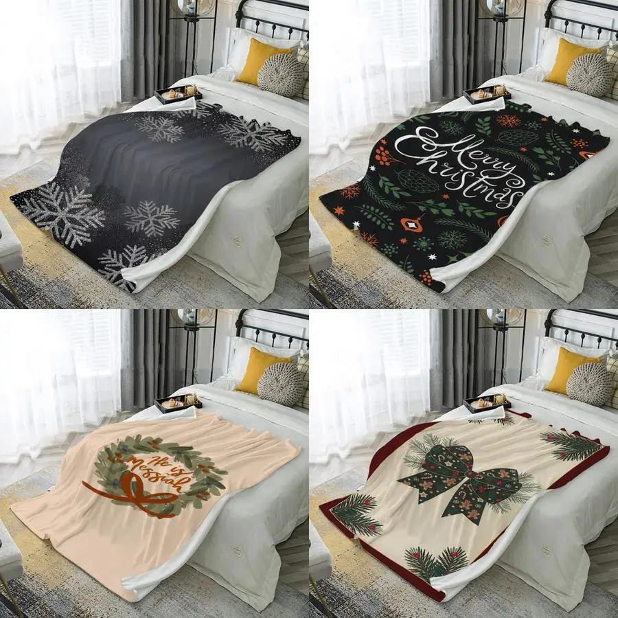 

Фланелевое одеяло из микрофибры с узором снежинки — мягкий и удобный чехол для спальни, гостиной или дивана, зимний домашний декор