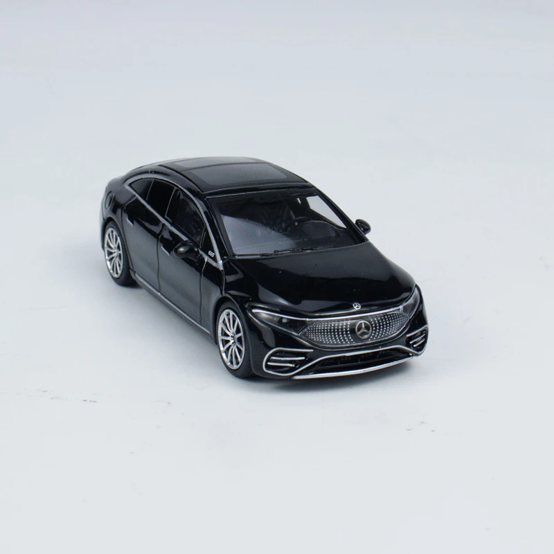 1:64 Mercedes-Benz S-BENZ EQS 580 4MATIC alloy die-cast simulation car model, boys' toys, children's holiday birthday gifts