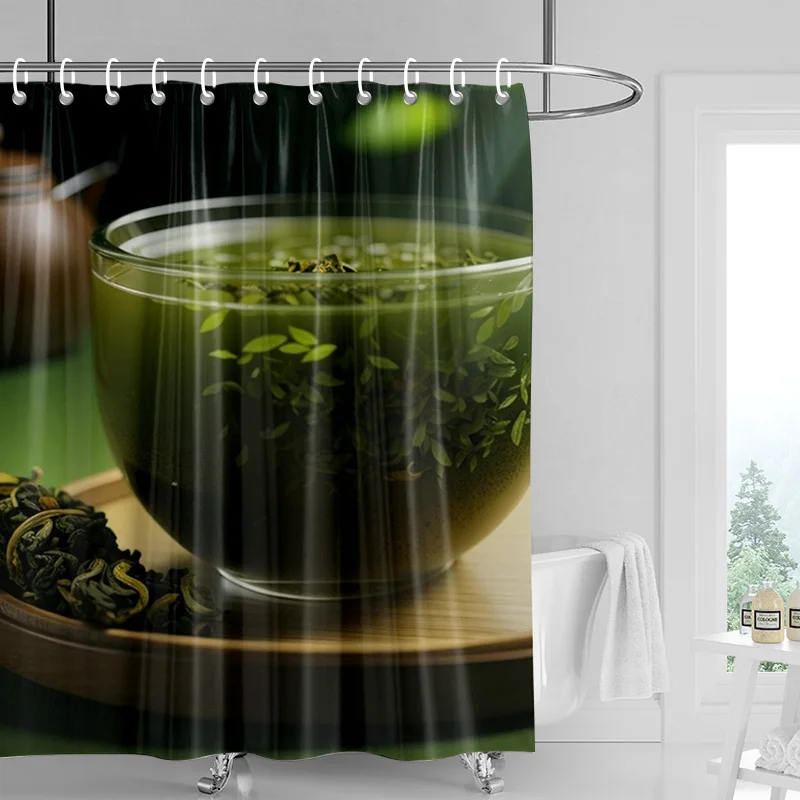 Home decoration shower curtains for bathroom waterproof curtain fabric Modern Nordic style Living Room Halloween Autumn Pumpkin