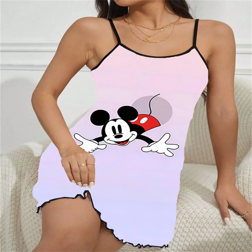 

Night Wear Woman Sexy Pajamas for Women Sleep Dress Sleepwear Women's Nightgown Pajama Summer Woman 2024 Female Underwear Minnie