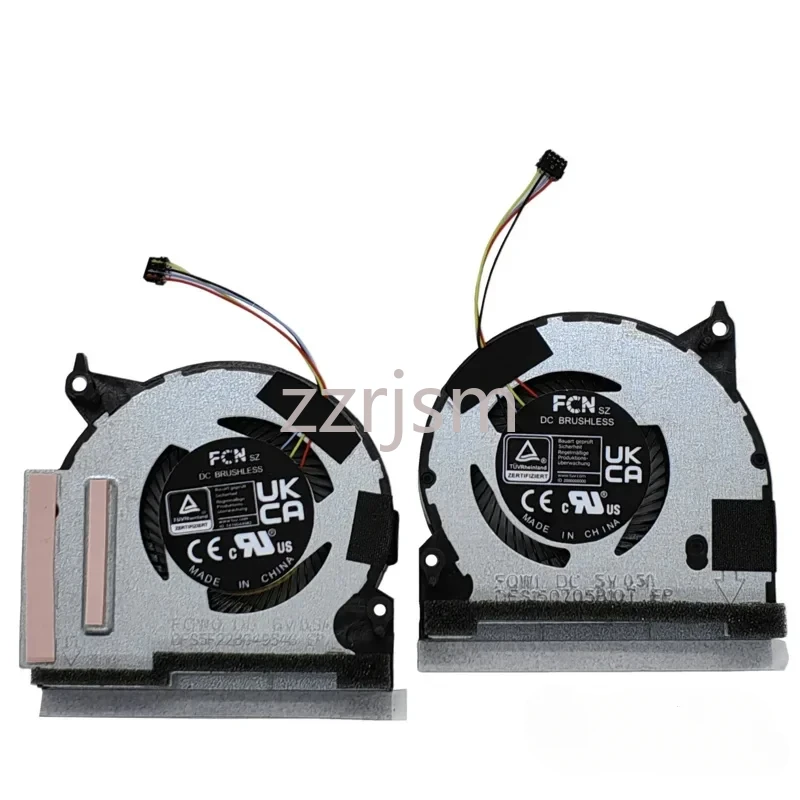 {}DFS5F22B049546    CPU GPU Cooling Fan for ASUS ROG Ally （2023）RC71L FQW1 DFS150705B10T FQW0  DC5V 0.5A
