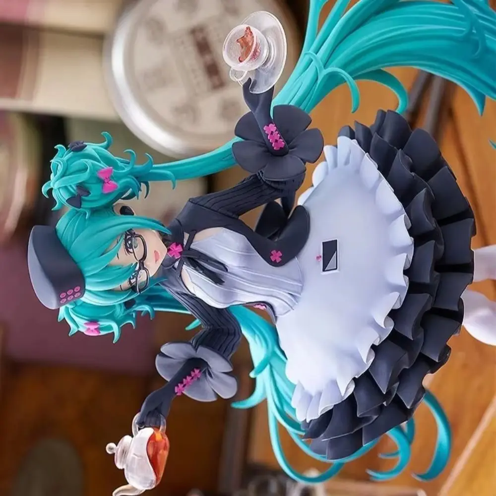 【HY】100% Original in Stock Good Smile Company POP UP PARADE Hatsune Miku Megane ×Cafe Ver.Anime Figure Model Decoration Toy Gift
