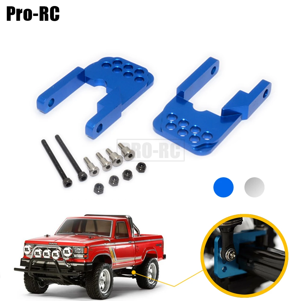 2 pçs liga de alumínio amortecedor traseiro montagem em choque cc030 para rc modelo carro 1/10 tamiya cc01 CC-01 atualizar peças