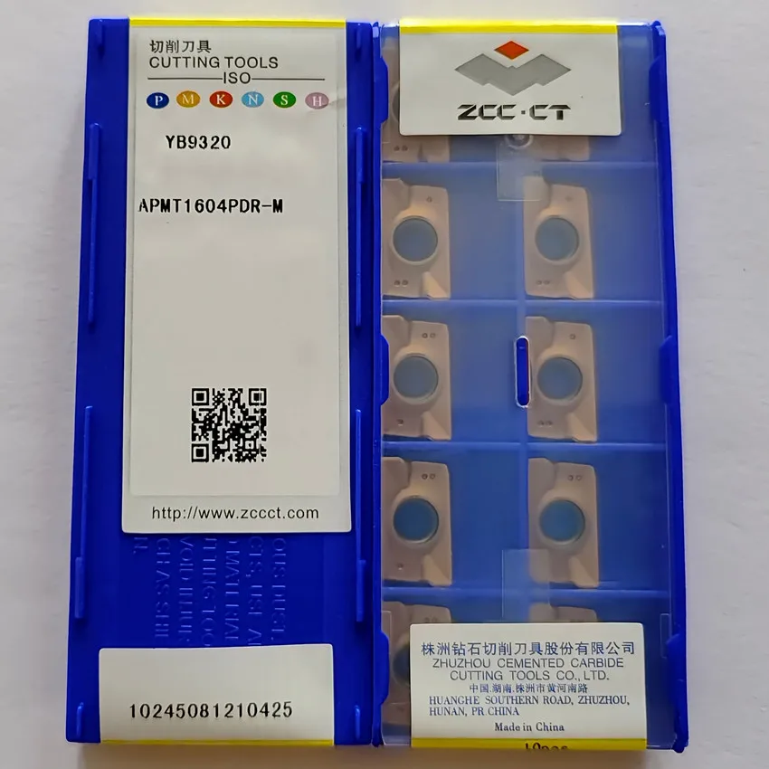 ZCC.CT APMT11T3PDR-M YB9320 / APMT1604PDR-M YB9320 /APMT160408PDR-M YB9320 APMT11T3 APMT1604 CNC carbide inserts 10pcs/box