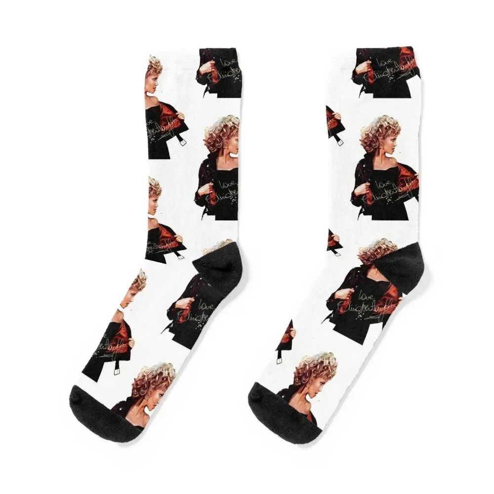 

Olivia Newton John Thank You For The Memories 1948-2022 Socks summer Non-slip floral winter gifts Girl'S Socks Men's