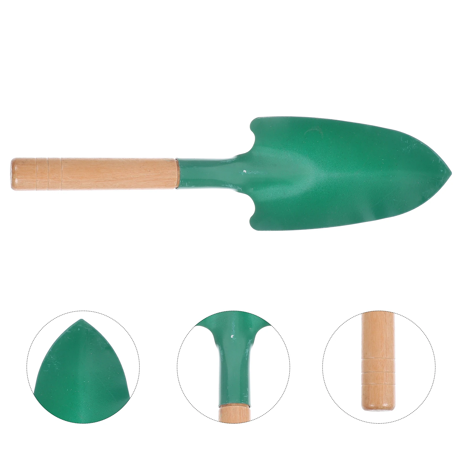

2 Pcs Gardening Shovel Flower Transplanting Tool Spade Manual Scoop Wooden Cultivation