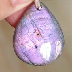 Natural Blue Labradorite Bead Pendant Necklace Women Men Labradorite Fashion Beads Jewelry AAAAA