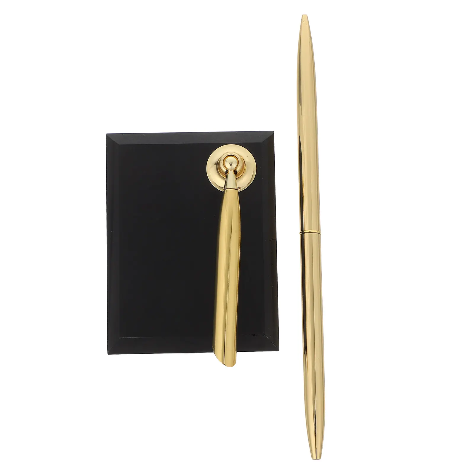 Premium Desk Signing Pen Acrylic Base Metal Ballpoint No Smear Smooth Writing for Bridal Guestbook Office Bank Wedding Ceremony