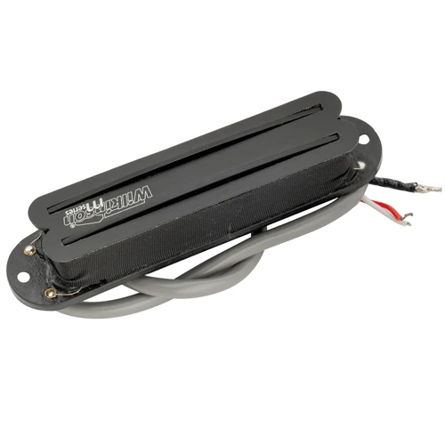 Wilkinson M Series Pastilla de puente medio con cuello Humbucker de tamaño de bobina única de cerámica de bajo Gauss para guitarra ST, riel negro