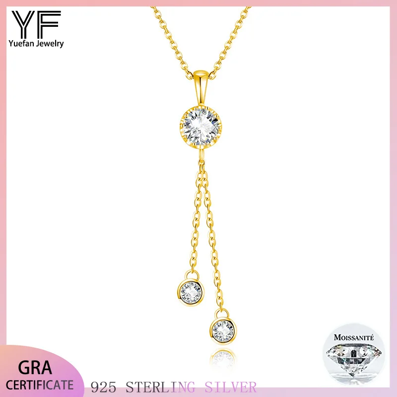 

S925 Silver Moissanite Clover Pendant Certified Hip Hop Style Jewelry Personalized customization Valentine's Day Gift