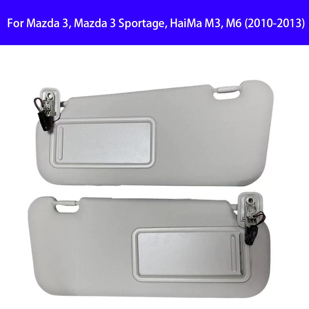 

for Mazda 3, Mazda 3 Sportage, HaiMa M3, M6 (2010-2013) Sunshade, Sunshade Reflective Panel, Makeup Mirror with Lighting