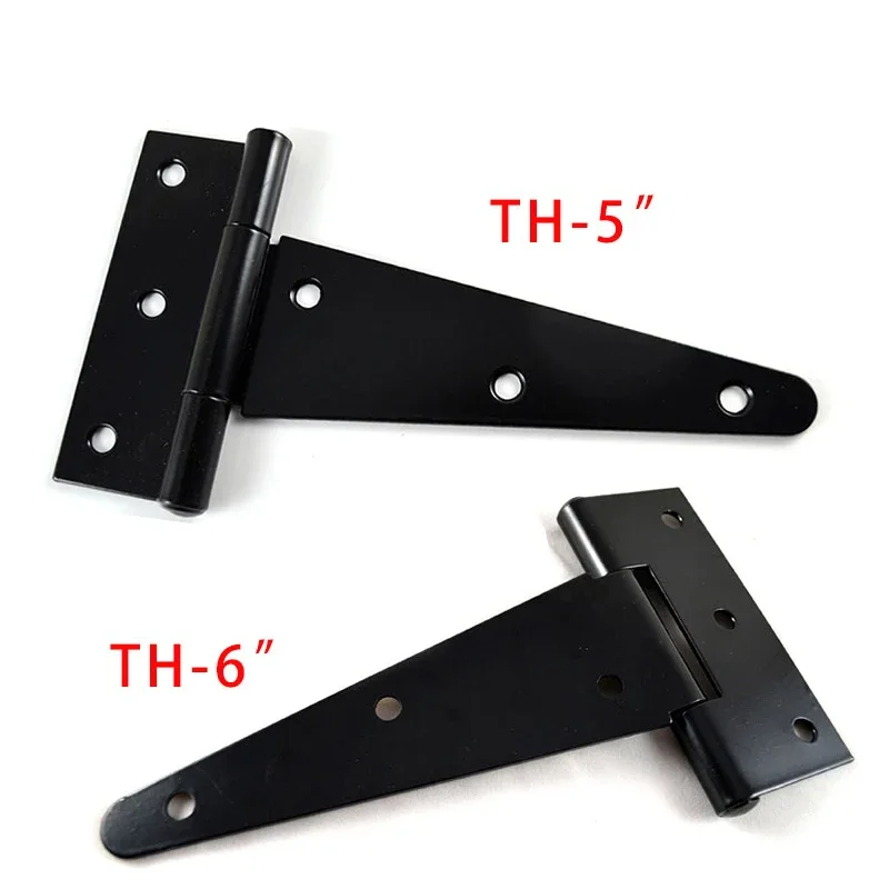 2PCS 2/3/4 Inches Heavy Duty T Hinge Room Outdoor Villa Fence Gate Wooden Box T-type Hinge Door Hinges for Garden