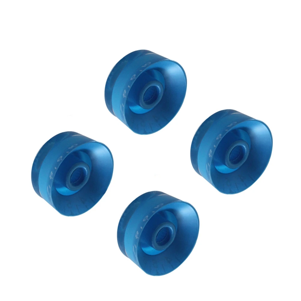 

4 PCS/ Set Round Guitar Knobs Volume Tone Control Knobs Rotary Knobs for Style Electric Guitar Parts Replacement (Blue)