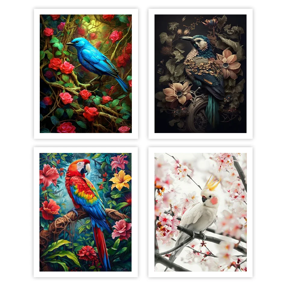 

GATYZTORY Painting By Numbers For Drawing birds Oil Art Diy Crafts Acrylic Paints Art Supplies Handmade Canvas Decoration Home