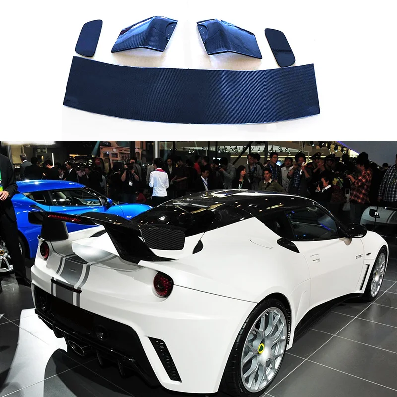 Para Lotus Evora GTE estilo fibra de carbono cubierta trasera alerón Kit de ajuste de ala Accesorios
