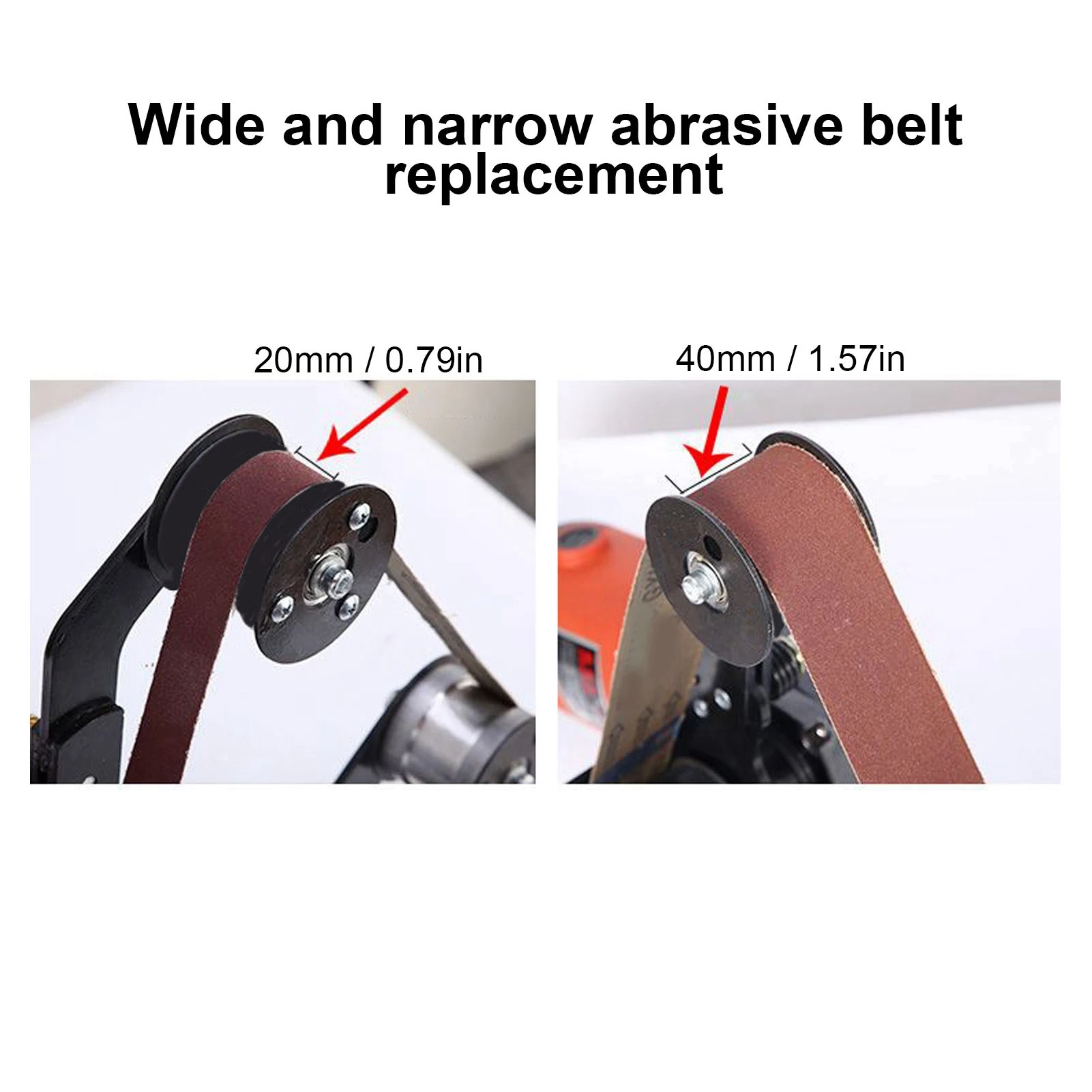 

Stainless Steel Pipe Polisher Belts Grinder Mini Belt Sander DIY Sanding Machine Stainless Steel Tube Pipe Polisher Grinder Tool