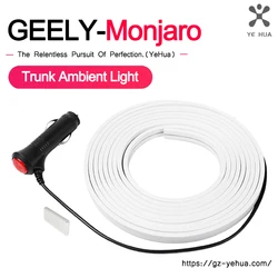 For GEELY Monjaro Manjaro Xingyue L KX11Okavango Haoyue L Car Trunk Ambient Light Modification Car Accessories