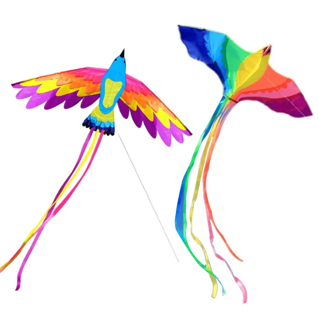 KITE for Kids and Adults Amazing Colorful Bird for Outdoor Games and Activities Single Line Kite with Flying Tools