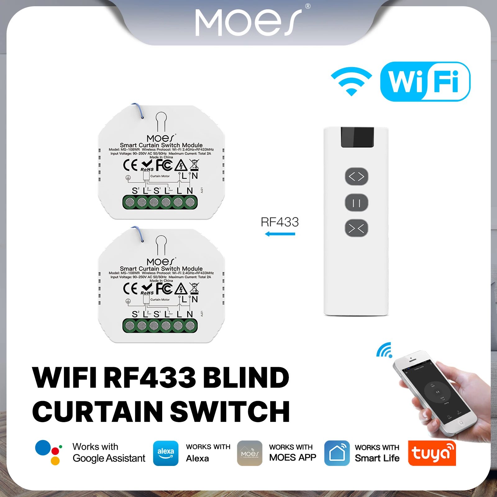 Moes Tuya Wifi Rf R…