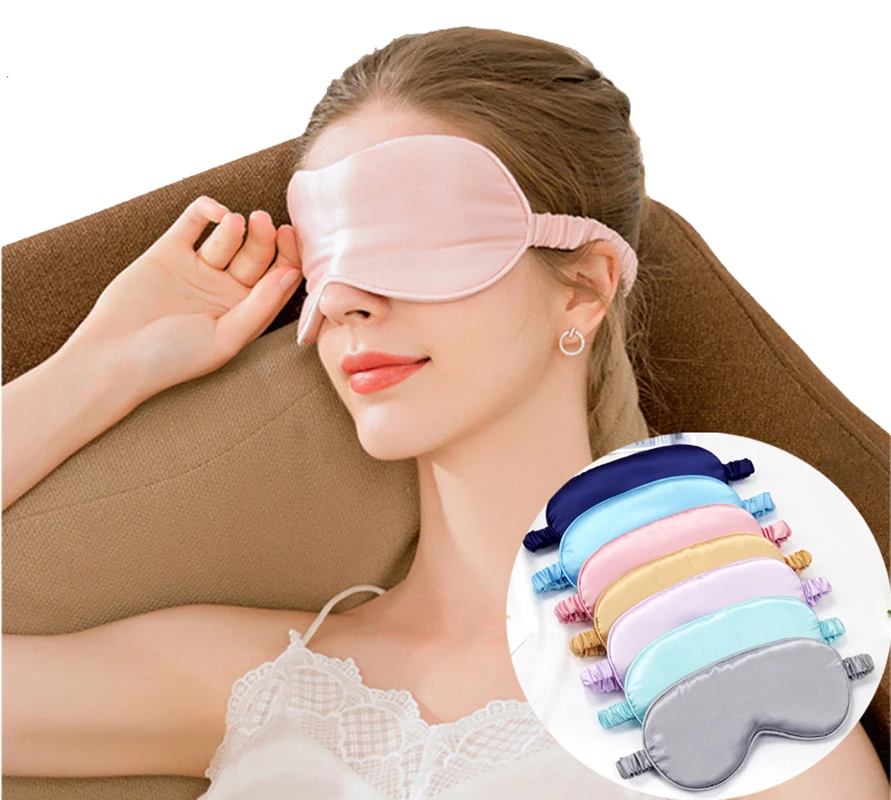 Sleep Mask 3D Eye Mask for Sleeping Pure Silk Blackout Comfortable Soft Night Blindfold for Women Men Eye Shades for Travel Naps