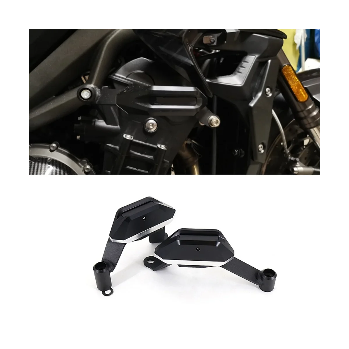 Motorcycle Engine Guard Anti Crash Frame Slider Kit Falling Protector Cover for Street Triple 765S 765R 765RS RS765 675R