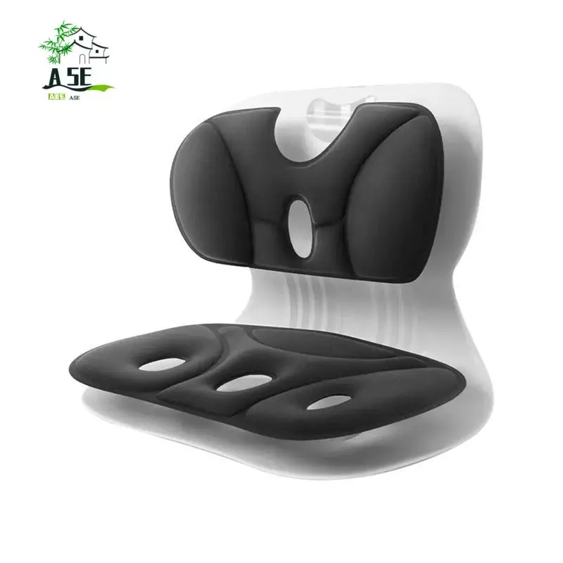 Almofada de proteção de cintura para sala de aula, escritório, cadeira ergonômica, assento corretivo portátil ao ar livre, cadeira protetora para uso 