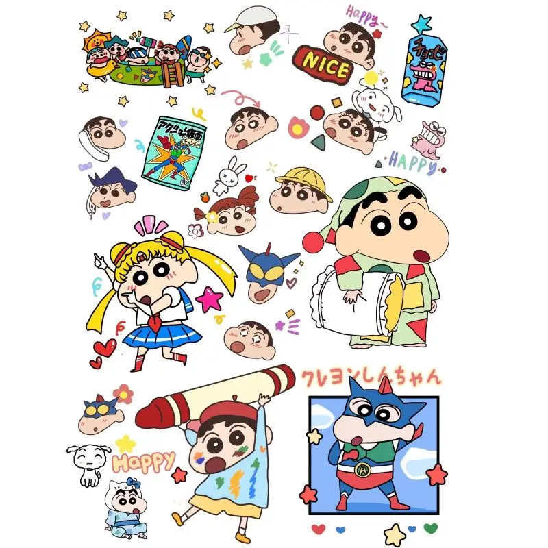 Kristall-Transferaufkleber DIY handgefertigt wasserfest Cartoon Crayon Xiaoxin Handy Relief niedliche Dekoration