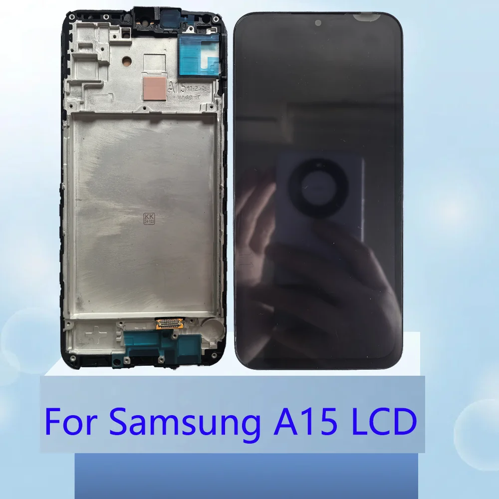 6,5 дюймов для Samsung A15 4G/A15 5G A155F A155M A156B A156E ЖК-дисплей с цифровым преобразователем сенсорного экрана в сборе, замена